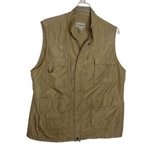 Boulder Creek Size XLT XL Tall Fishing Hunting Hiking Vest Men's Tan Brown Beige